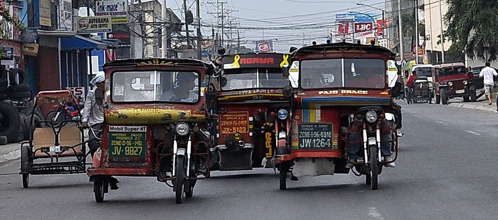 Транспорт на Филиппинах. Трайсиклы