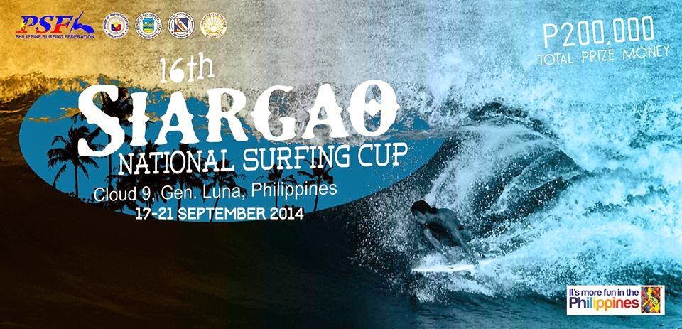 siargao national surfing cup 2014 poster