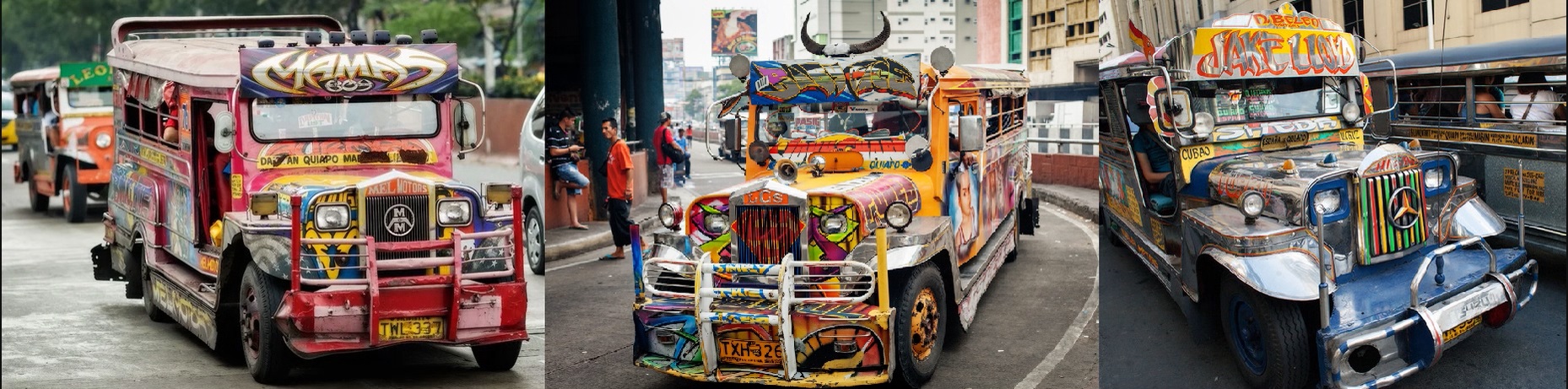 Транспорт на Филиппинах. Яркие джипы на Филиппинах